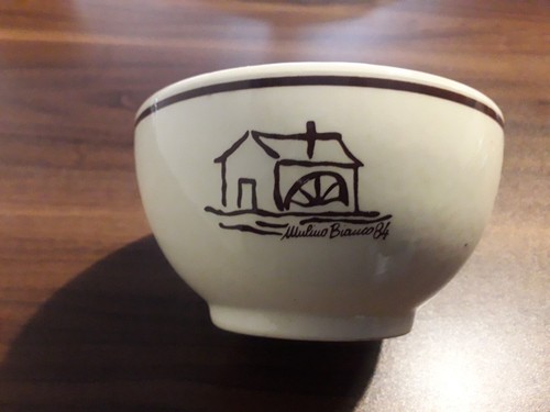 Mill white cup - cup, 1984