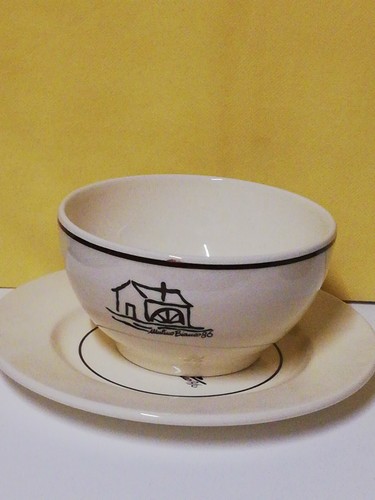 White mill flat cup - mill,