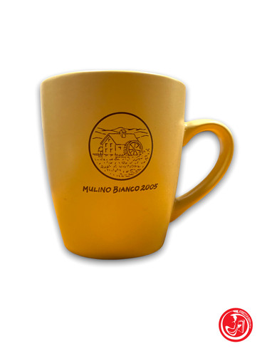 Ceramic mug white mill 2005 - ceramic,
